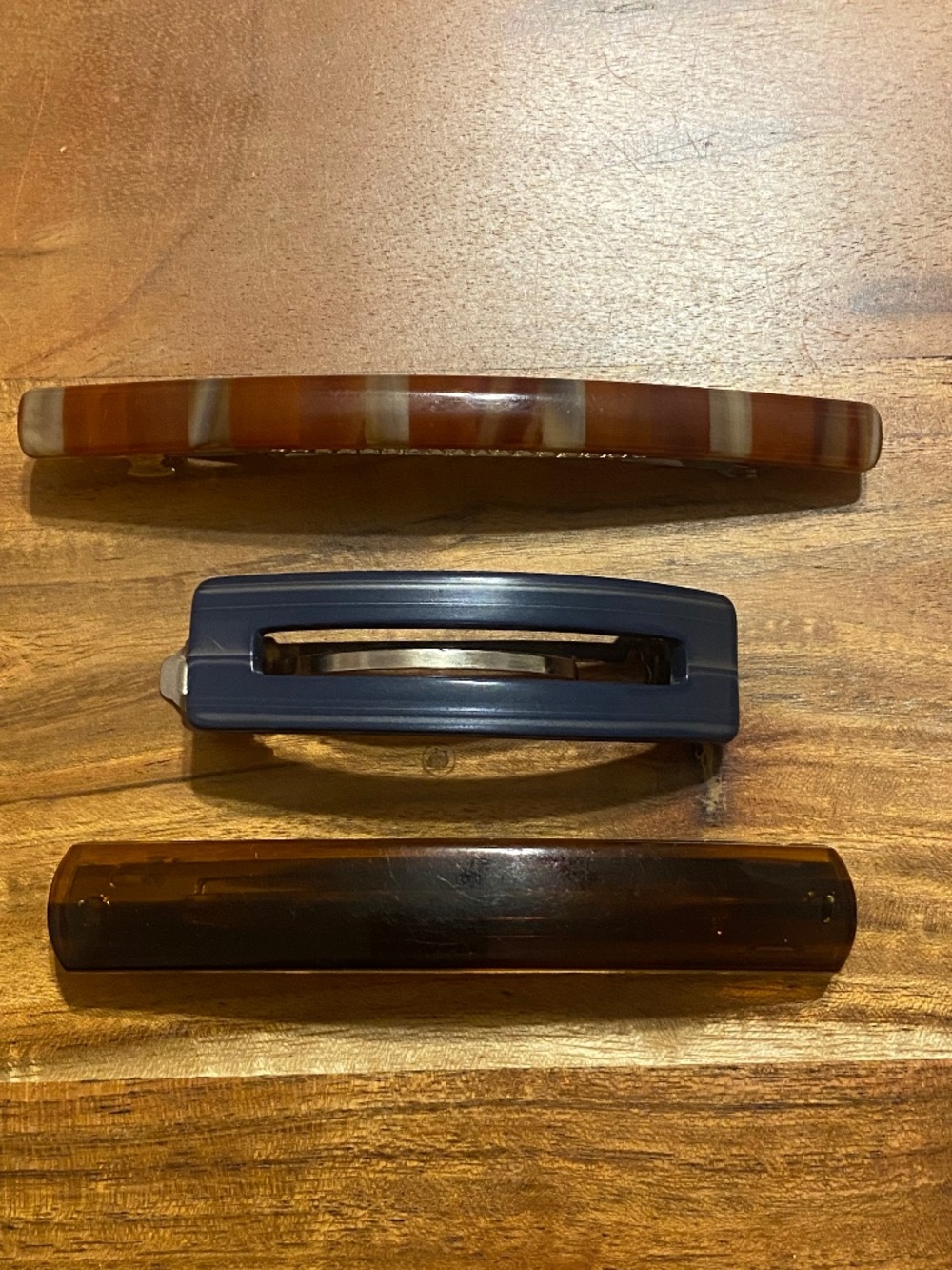 Vintage barrettes (3pce). Made in France